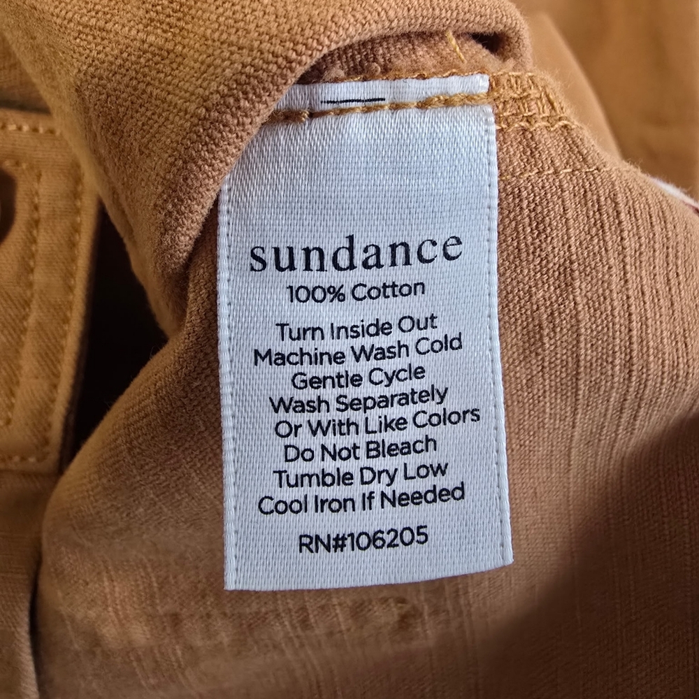 Sundance Rust-Copper Cropped Wide-Leg Pants - Picture 9 of 10